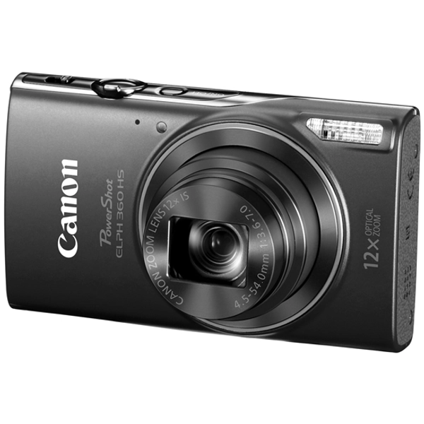 Canon PowerShot ELPH 360 HS Point & Shoot Digital Camera (Black)