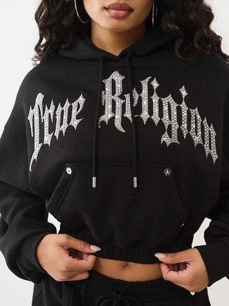 STUDDED GIRLFRIEND PULLOVER HOODIE