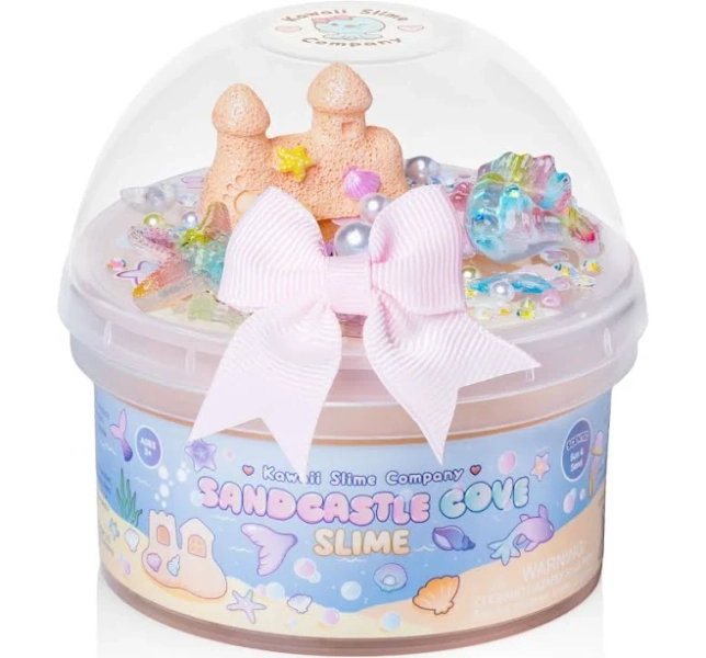 Kawaii Slime Company Sandcastle Cove Signature Dome Slime