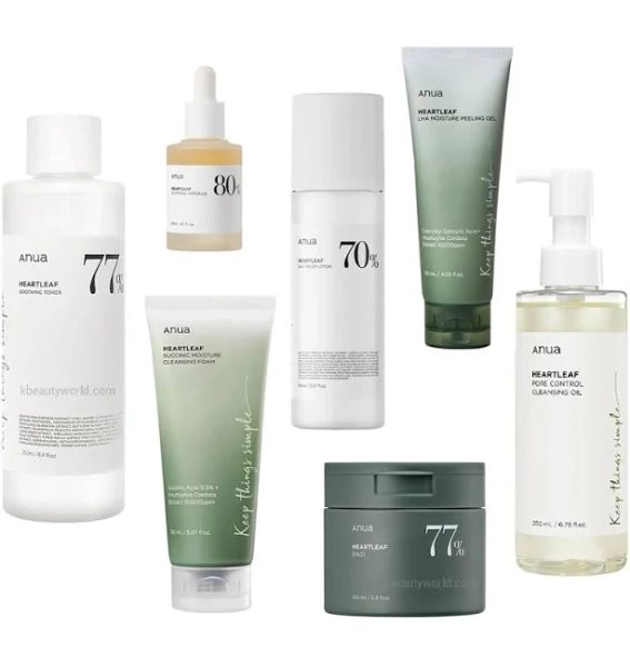 Anua Heartleaf Soothing Skin Care Set