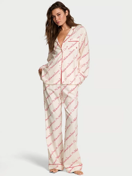 Cotton Flannel Long Pajama Set