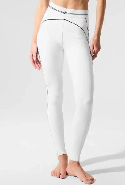 Alo Yoga Airbrush High-Waist Heart Throb Leggings
