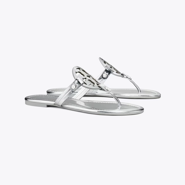 Miller Metallic Sandal in metallic, size 8