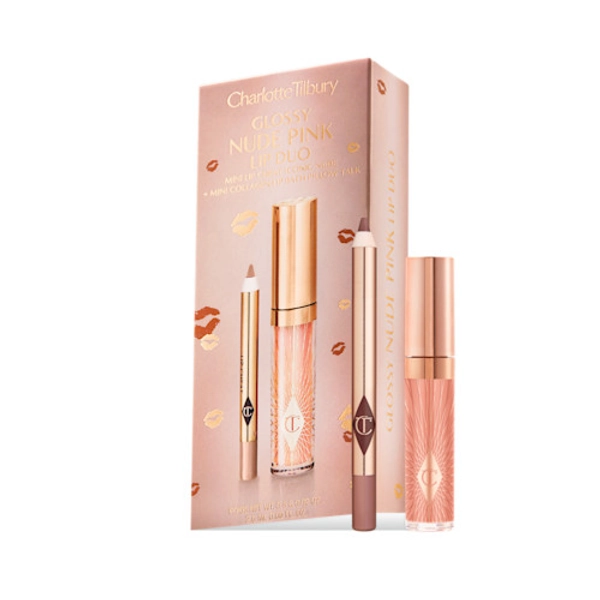 GLOSSY LIP DUO - NUDE PINK