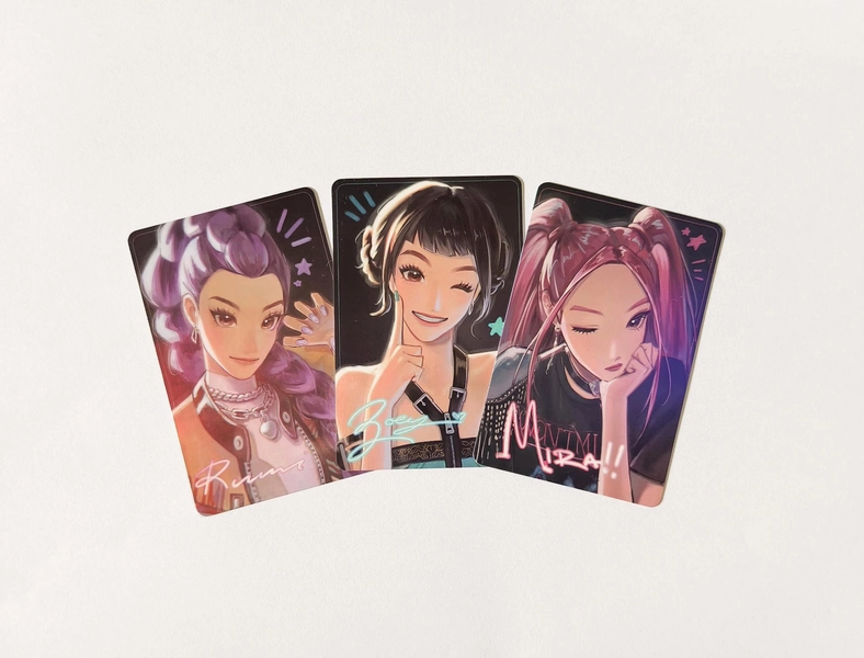 Kpop Demon Hunters HUNTRIX Photocards | Rumi, Zoey, Mira • Pocas