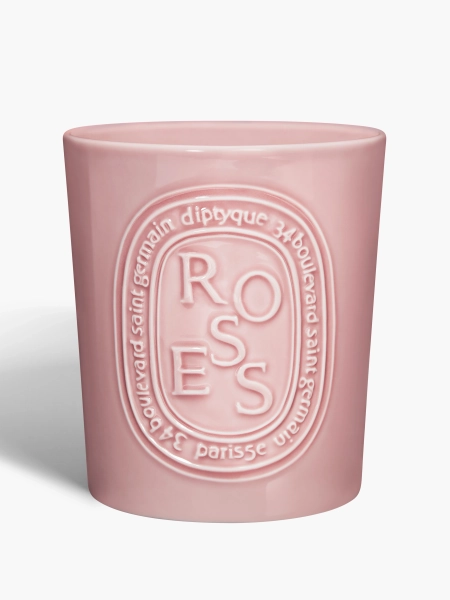 Roses - Bougie grand modèle