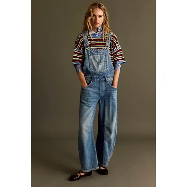We The Free Good Luck Barrel Overalls