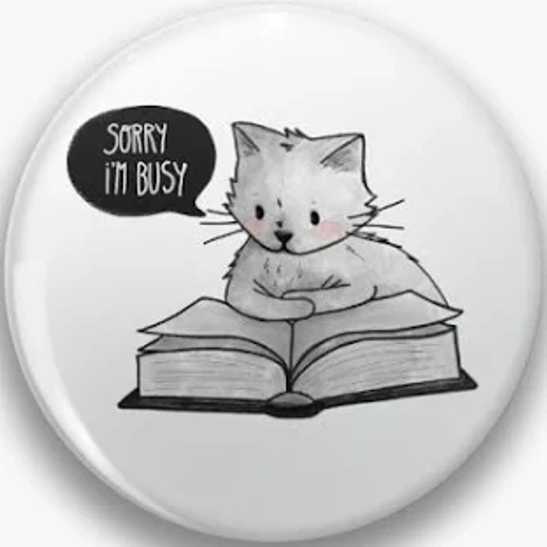 Sorry I Am Busy Reading Booktok Pin