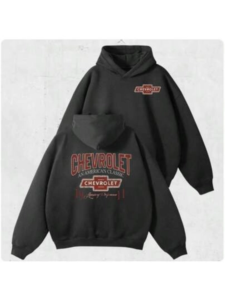 Men Women Chevrolet Hoodie Sweatshirt Streetwear Vintage Chevrolet American Hoodie – 90s Style Unisex Car Lover Pullover, Classic Chevy Accessories Shirt Sudadera Sudadera Pullover