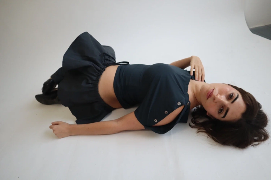 The Balcony Button Top — Caspar The Label