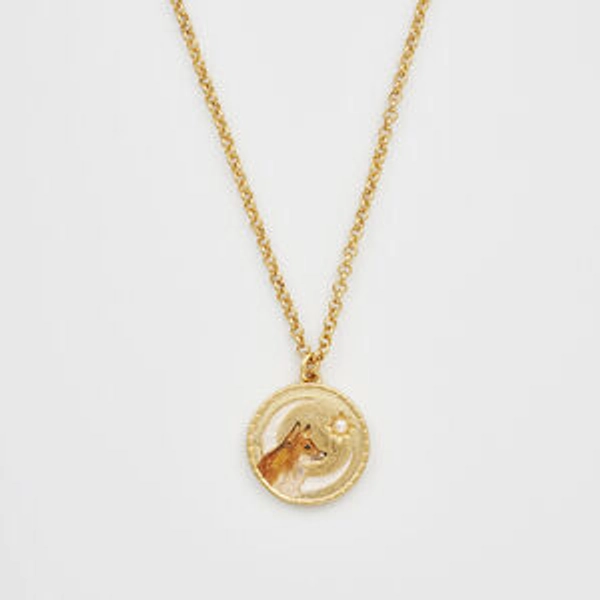 Gold Fox Spirit Guide Necklace