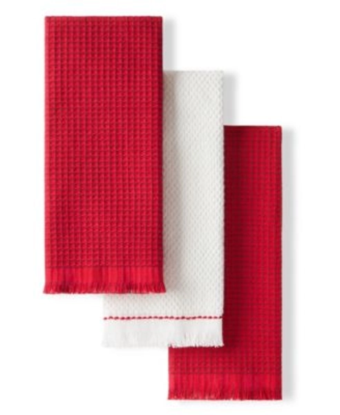 Gourmet Series Gridlines Kitchen Towels Set of 3, 18" x 28"