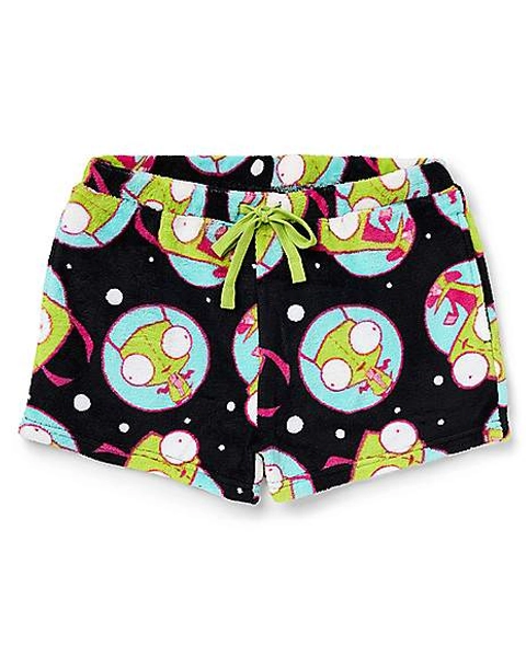 GIR Space Plush Lounge Shorts - Invader Zim