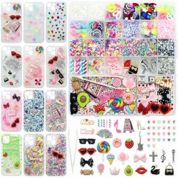 3000 Pcs Junk Case Charms Kit