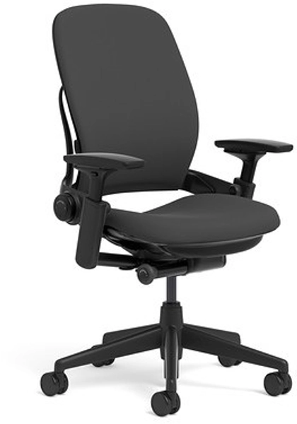 Leap Chair V2 in Black Fabric by Steelcase - Madison Seating