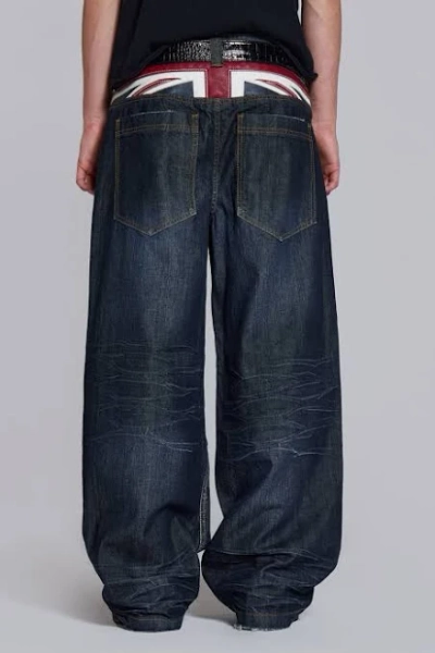 Jaded London Union Jack Indigo Colossus Baggy Jeans