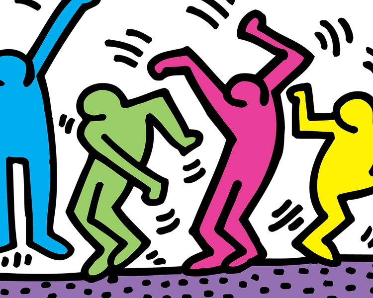 Untitled (dance) by Keith Haring - art print from King & McGaw