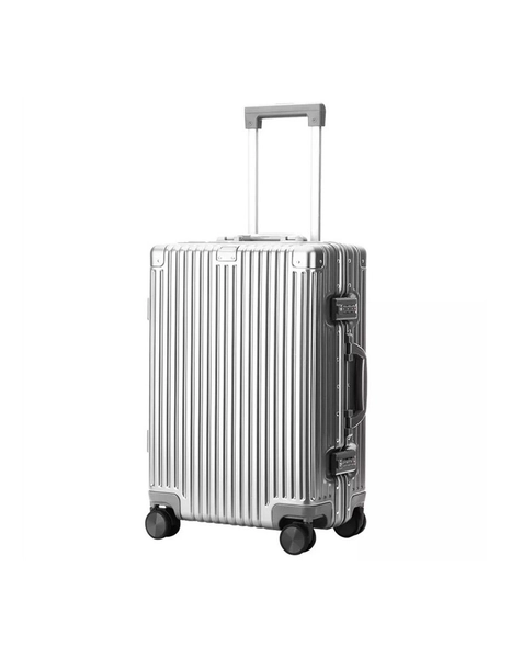 Bopai Aluminium Suitcase Travel Luggage Silver