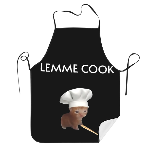 Chef Kitten Lemme Cook Creative Sesign Kitchen Apron