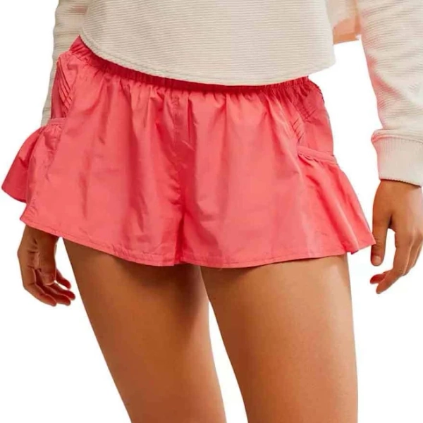 FP Movement Women's Get Your Flirt On Shorts HIBISCUS / LARG