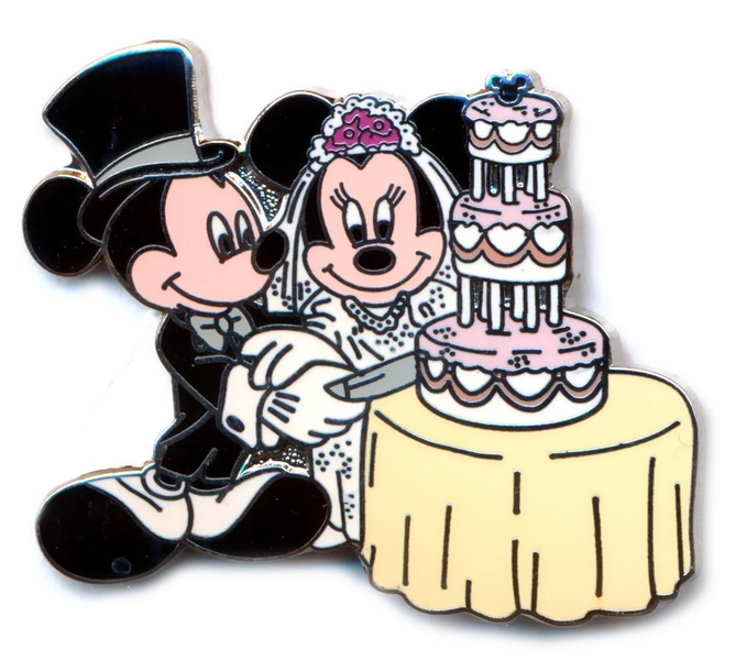 Wedding - Mickey & Minnie Cutting a Wedding Cake | PIN 32466