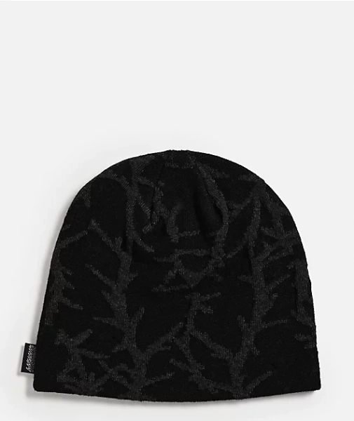 Sheisty Thorn Textured Black Skully Beanie