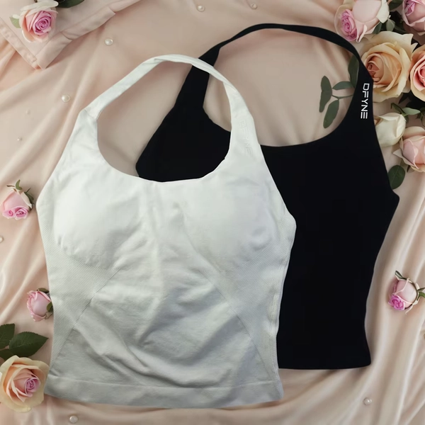 DFYNE Impact Longline Top High Elastic Fitness Yoga Tank Top Gym Women's Seamless Workout Sports Bra Activewear Tops - AliExpress 