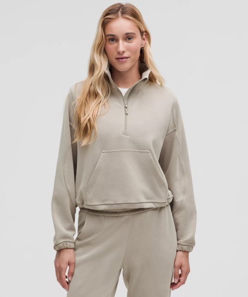 Brushed Softstreme Half Zip - Riverstone - 14