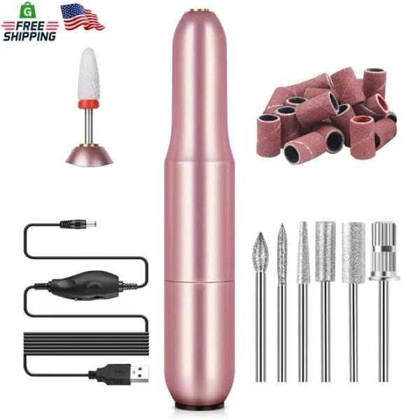 2025 Electric Nail Drill Professional Manicure Pedicure Kit With 6
