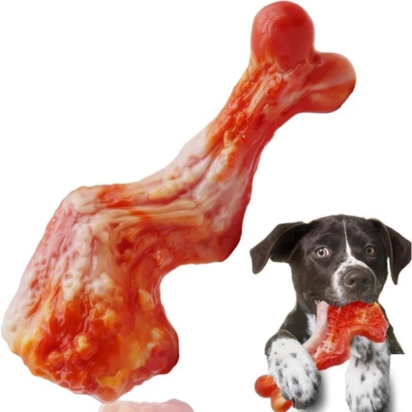 Dog Chew Toys for Aggressive Chewers, Nylon Durable Dog Toys, Bacon Flavored Tough Chew Toys (2 Pack) healthy pet soft cat carrier