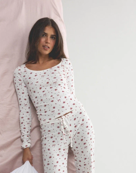 Cute Print LS Top