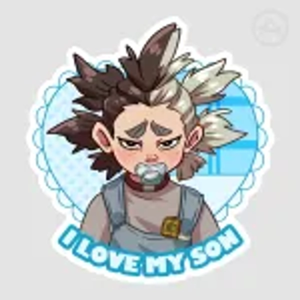 I Love My Son Dear Santa Die Cut Sticker by Lemon Boba - ACGGOODS