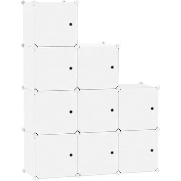 9-Cube Plastic Closet Cabinet Organizer