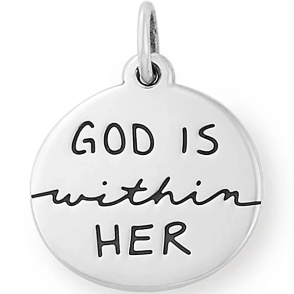 James Avery 14K Gold God Is Within Her Charm