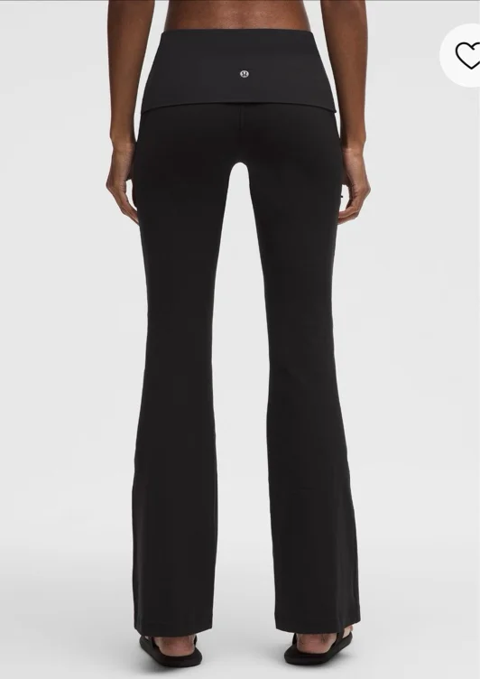 Groove Nulu Foldover-Waist Flared Pant - Black - 12