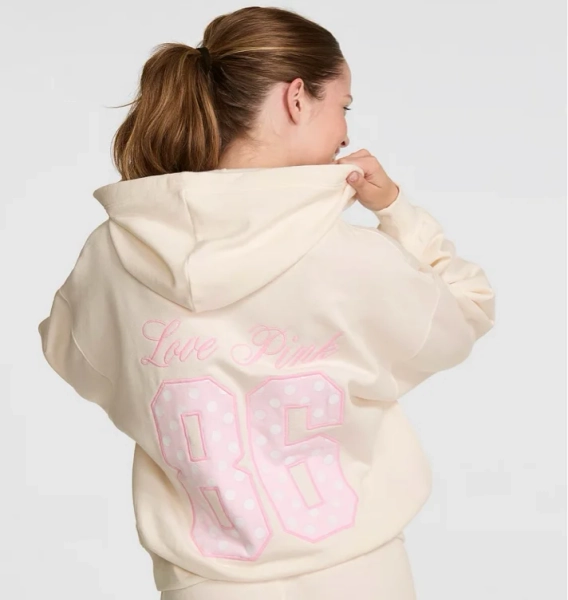 Campus Fleece Hoodie Farbe: Kuschel-Weiß