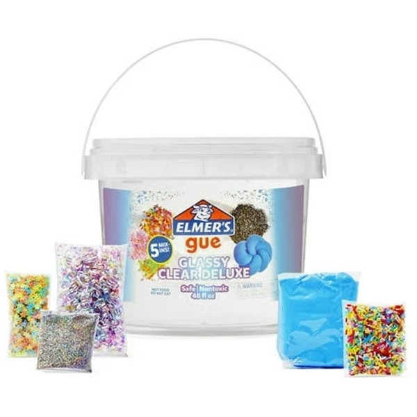 Elmer's Premade Slime 3lb Bucket with 5 Mix Ins