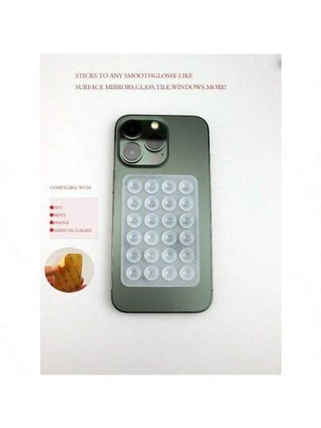 1Pc Silicone Suction Silicone Suction Cups Square Phone Case Back Silicone Suction Cups 28pcs Large Suction Silicone Cell Phone Suction Cups Silicone Suction Phone Case Card Holder Card Holder Wallet Business Card Holder Credit Card Holder Card Holder Women For Women For Men Compatible With IPhone, Android Phone, Gift For Birthday, Family, Friends Phone Holder, Phone Stand, Phone Accessories