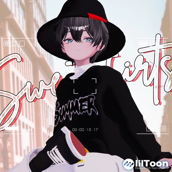 【 𝐀𝐎𝐏𝐎𝐍 】スウェットシャツ, Sweatshirts⭐️アバター多対応 ㅡ 【 VRChat 3D Clothes 】