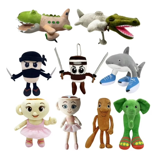 Italian Brainrot Shark Animals, Tralalero Tralala Shark with Shoes AI Italian Animals Italian Brainrot Plushies Toy, Adorable Stuffed Animal Toy, Ideal for Collectors