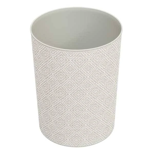 Winslow Light Gray Round Trash Bin