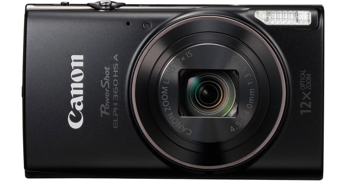 Canon PowerShot ELPH 360 HS A Digital Camera (Black)