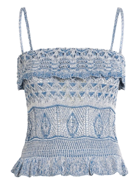 ETRO Katoenen top met ruches | 38