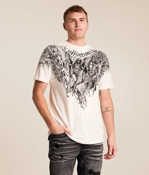XX-Large Vintage White Eternal Divide T-Shirt
