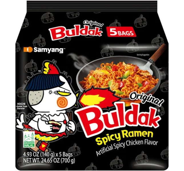 Samyang Buldak Spicy Chicken Stir-Fried Ramen 5-Pack