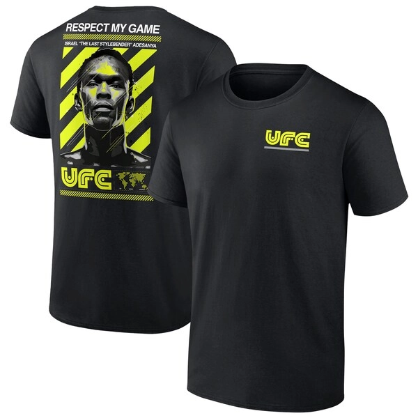 Men's  Black Israel Adesanya Respect My Game T-Shirt