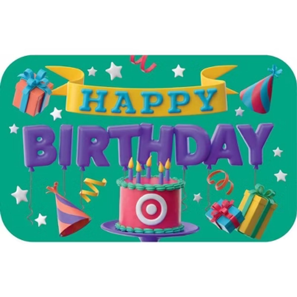 Happy Birthday Target Cake Target GiftCard $50