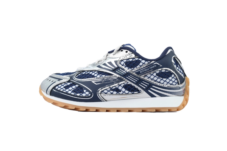 Bottega Veneta Orbit  Deep Blue Silver