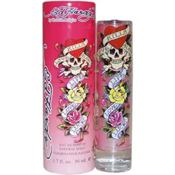 Ed Hardy by Christian Audigier for Women - 1.7 oz EDP Spray, Floral Fusion Fragrance, Cruelty Free, Long Lasting, Gift Ready Lovers Bundle