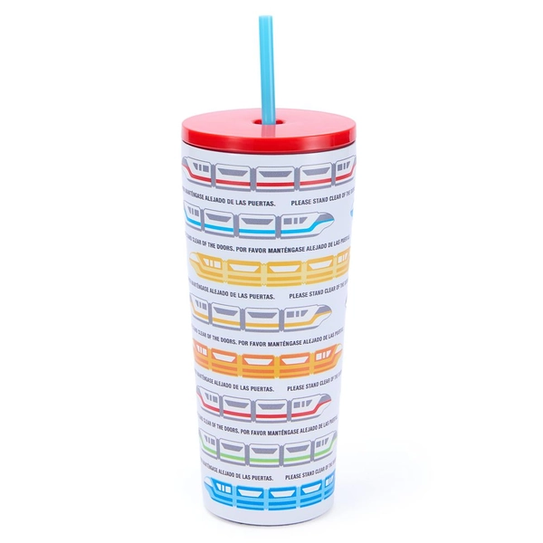 Disney Parks Monorail 22 oz. Stainless Steel Tumbler with Straw | Disney Store